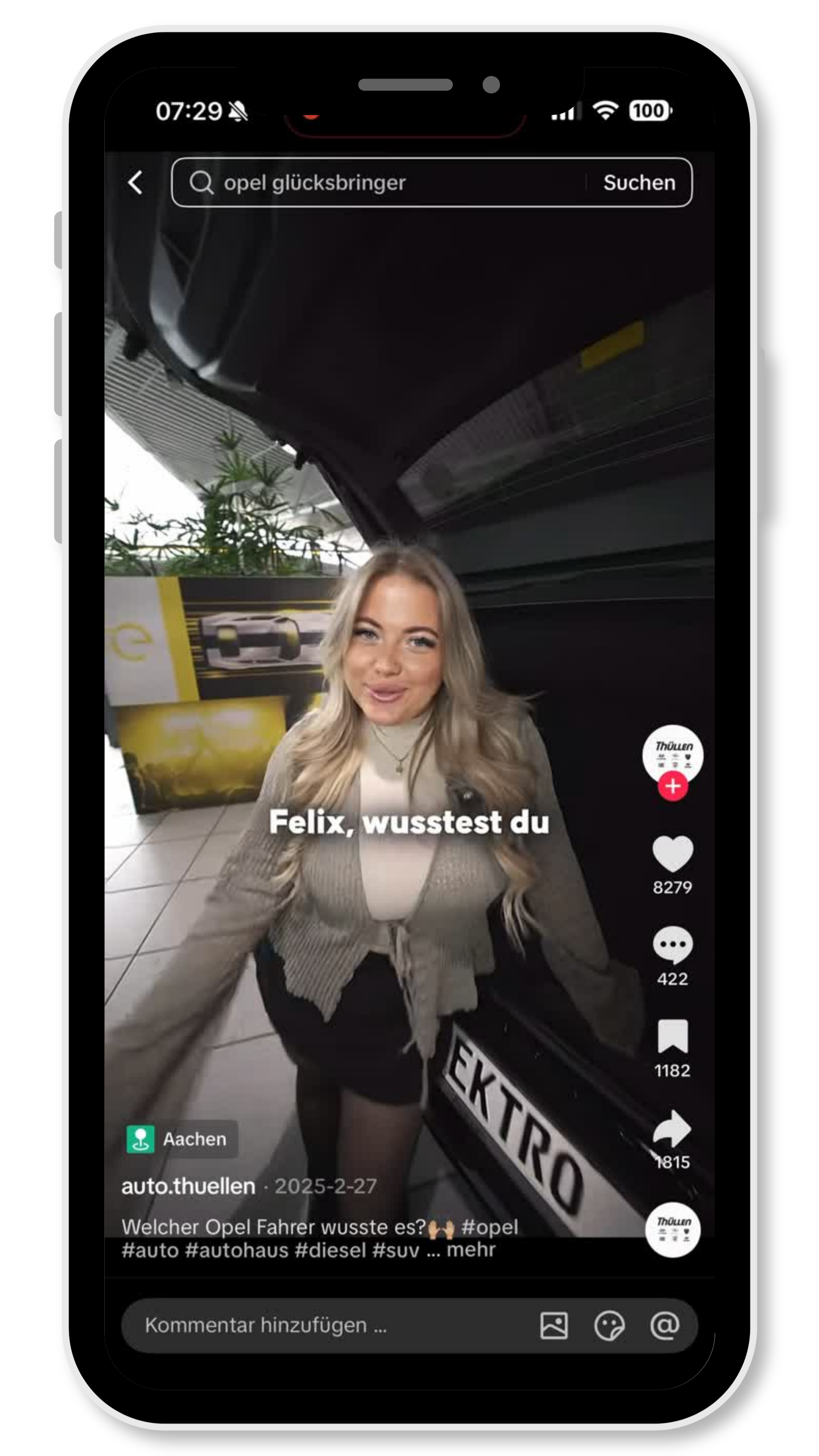 Auto Thuellen TikTok Referenz